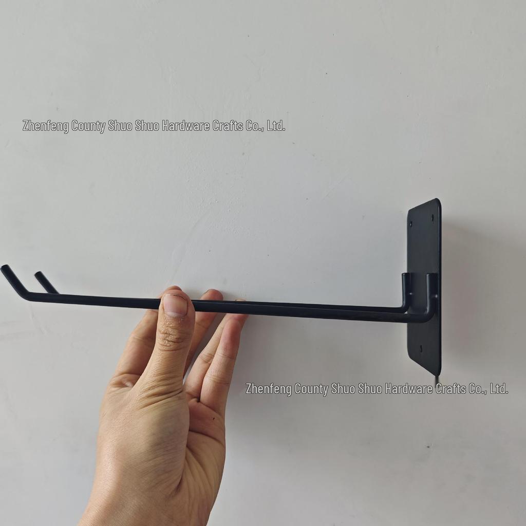 Wall-Mounted Minimalist Storage Rack with Shovel, Broom, and Spade Holders