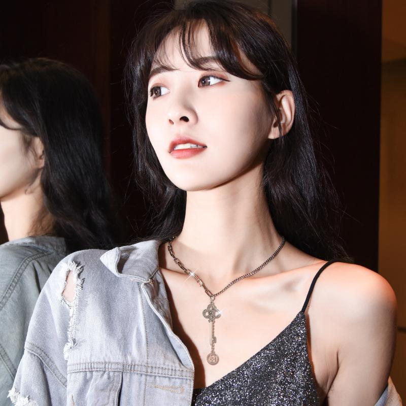 Korean Fashion Unique Key Necklace For Women With Timeless Design And Finish Luxurious
