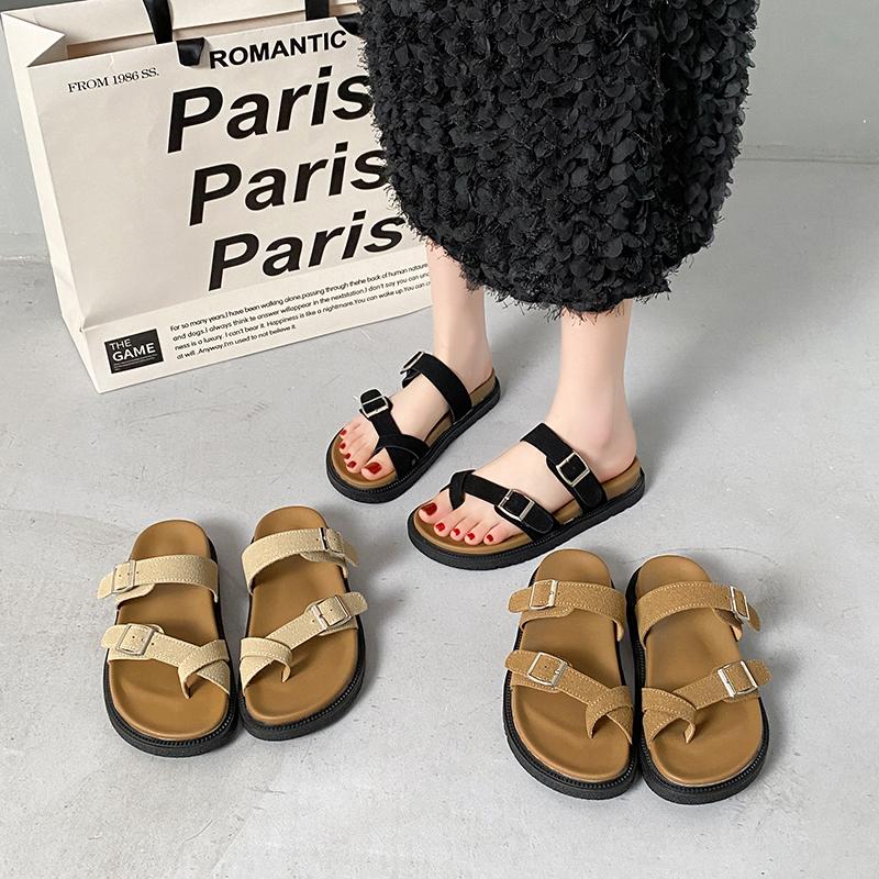 Mode Strandschuhe Damen Hausschuhe Outdoor Pantoffeln Gummi Flip Flops Pantoletten 2025 Neu Weich Lässig Freizeit Frau Strandschuhe