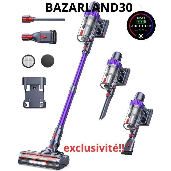 Cordless Vacuum Cleaner - BAZARLAND30 - Buture - 500W - 48Kpa - Capacity 1.5 L