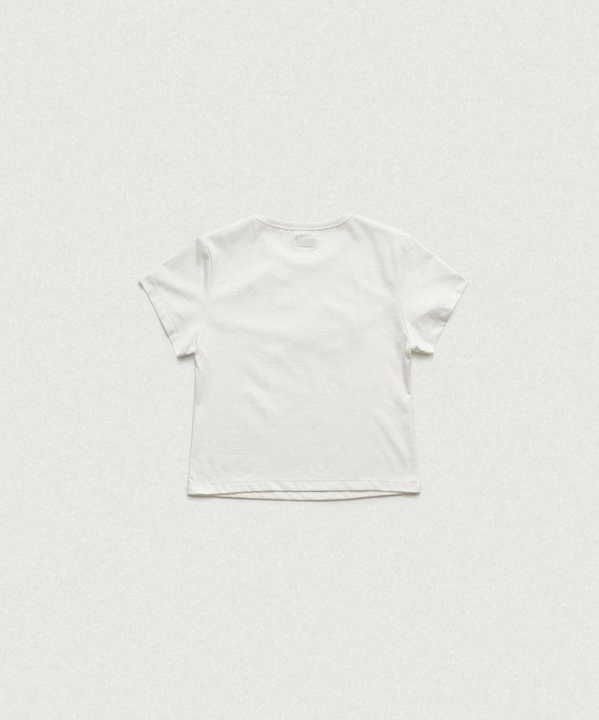 Deobanes Diana Chain Stitch Logo T-Shirt_White