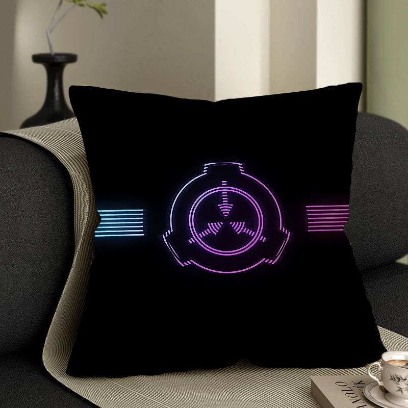 Popular Foundation Scp F-Foundation Pillow Covers Sofa Decorative Home Double-Sided Printing Short Plush Cute Cushion Cover