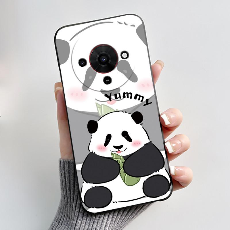 Cute Cartoon Case For ZTE Blade A76 5G Z2469N Capa Funda Printing Shell Protective Cover Soft Silicone Black Casing Coque
