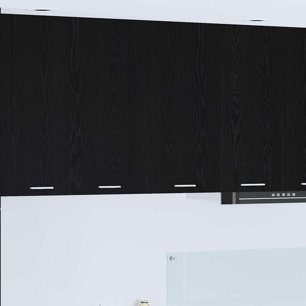 Hanging Cabinet Black Oak Look 80 X 31 X 80 Cm Particleboard