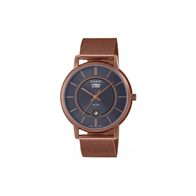 CASIO Men Standard Series Black Watch MTP-B120MR-8A MTP-B120MR-8A Black Dial