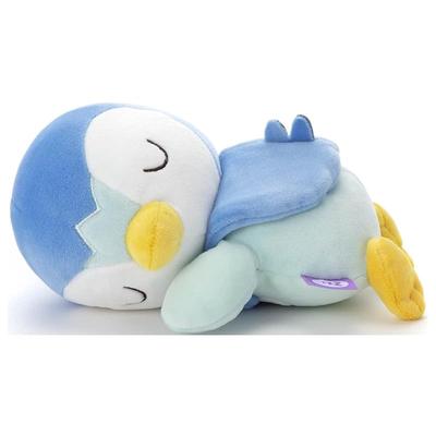 Takara Tomy Arts Pokemon Sleeping Friend Plush Toy S Piplup, Approx. 20cm Wide