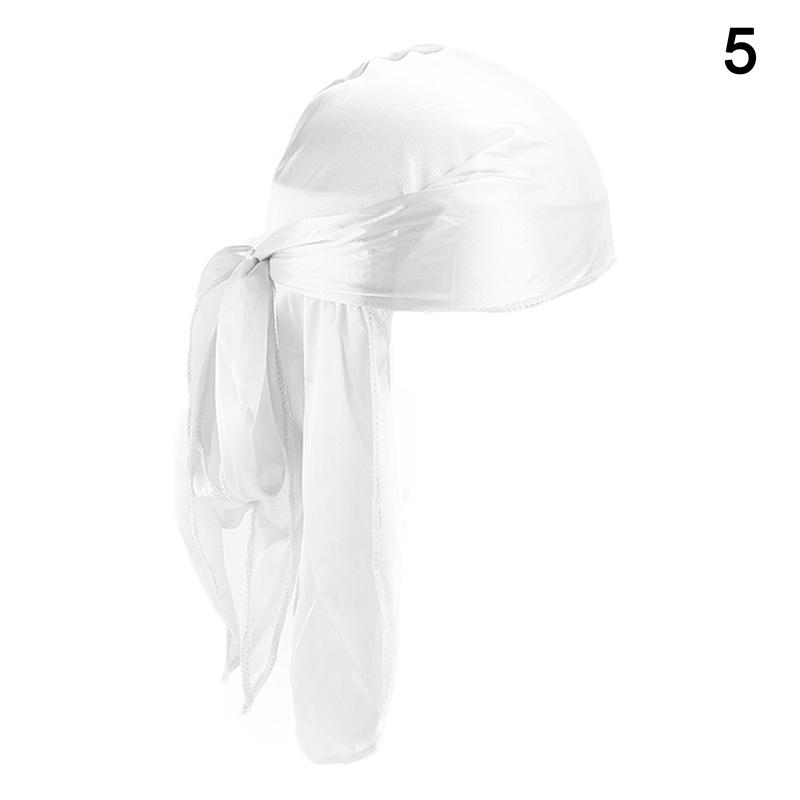 Unisex Menn Kvinner Bandana Durag Hodeplagg Hodeplagg Silke Piratlue Wrap Hatter
