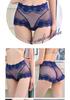 618 Spring/Summer Lace Mid-Waist Hip Lift Triangle Panties - Comfortable Plus Size Women's Underwear with Cotton Crotch