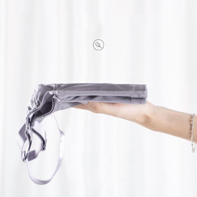 Underwear Women's Full Cup with Steel Ring on The Support To Prevent Sagging Large Size Chest Small Summer Ultra-thin Bra