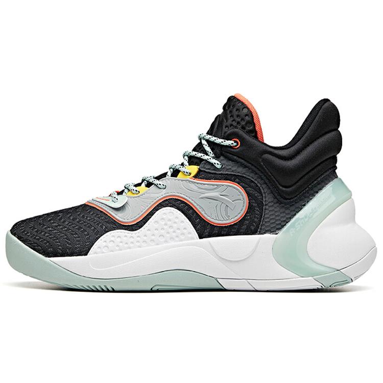 New ANTA Speedy Decision Basketball Shoes Men Low Top Black/Gray/Blue 112041612-1