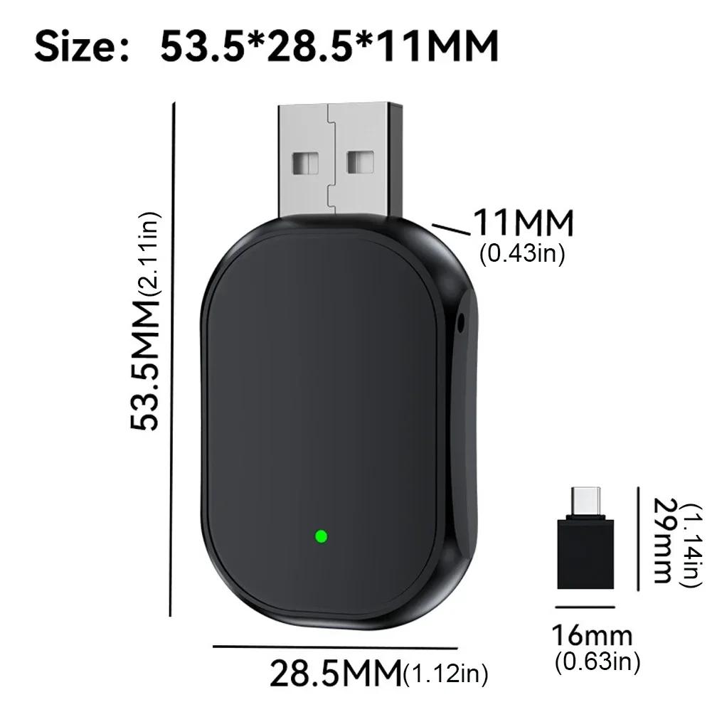 CarPlay AI Box BT WiFi Wireless Carplay Android Auto Adaptor 2 în 1 Mini Box Plug & Play pentru OEM cu fir CarPlay/Andriod Auto Cars