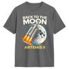 Back To The Moon Artemis II Rocket Space Mission T Shirt Men's Cotton Funny T-Shirts Crewneck  Tees Short Sleeve Tops Printing
