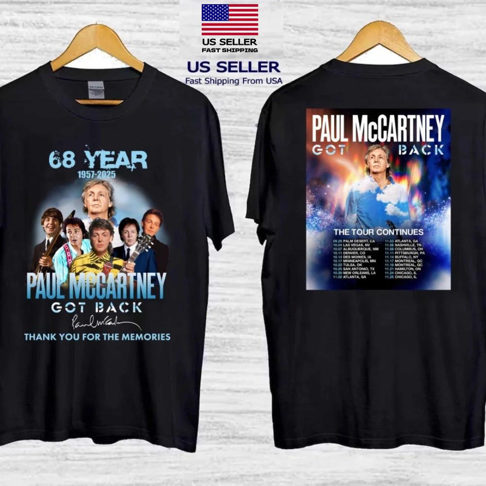 NEW Hot Paul Mccartney Merch Tour 2025 North America Anniversary T-Shirt Unisex T-Shirt XXXXL