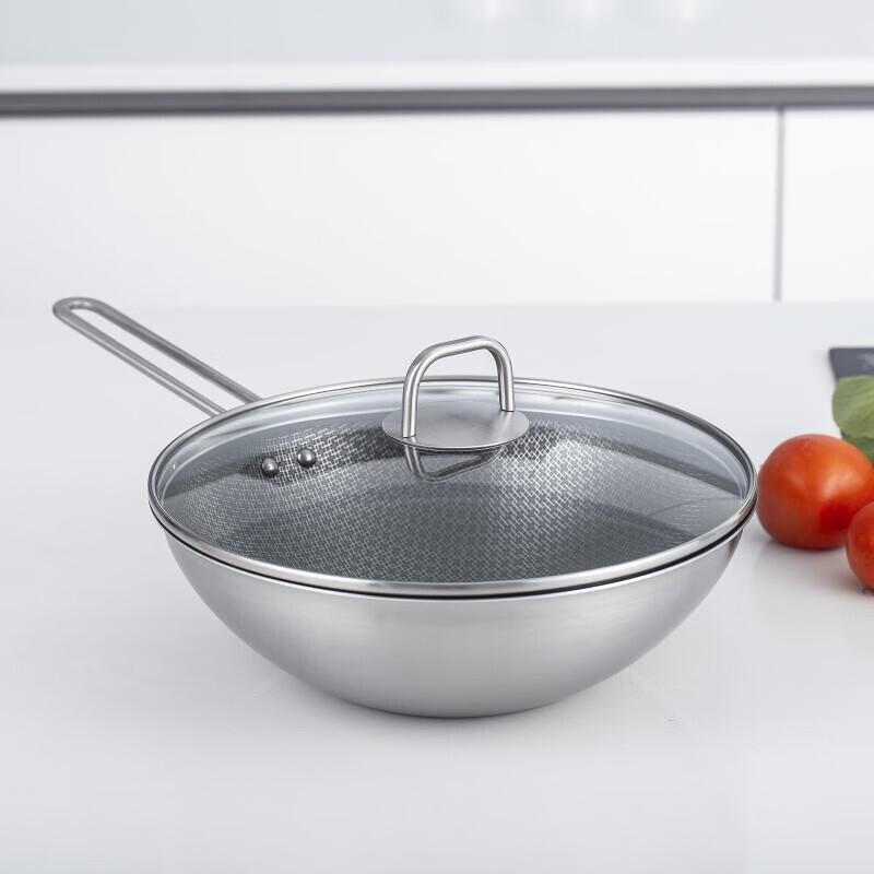 ZWILLING Nova Plus 30cm Honeycomb Stainless Steel Wok