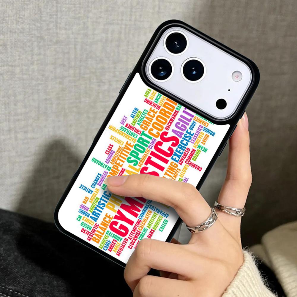 Capa Case for iPhone 17 Air 16 Pro Max 15 Plus 11 13 Mini 14 12 Back Phone Cover Gymnastics balance beam original
