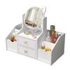 Asdays Tabletop Makeup Assembly Adjustable White Dresser, Vanity, Mirror, Stand, Cute, Required, Drawer, Angle, Stylish, (Type B)