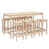 VidaXL Garden Bar Set 9 Pcs Solid Pine Wood, Bar Set, Furniture Set, Outdoor Bar Set, 3154765