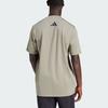 Adidas Aeroready Lift Yourself T-Shirt Letter Print Sports Round Neck Short Sleeve Men Tops Pebble-Grey JF6329