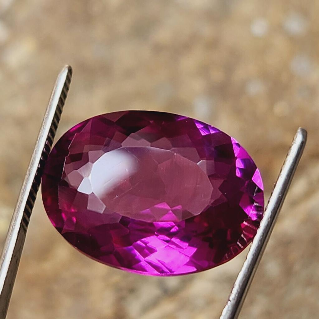 11.50 CT Natural Ceylon Padparadscha Sapphire Gemstone Oval Shape Certified