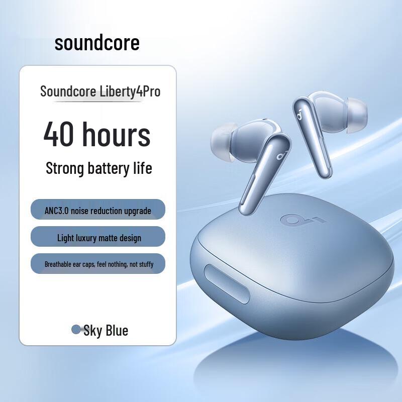 Soundcore Liberty 4 Pro Noise-Cancelling Earbuds