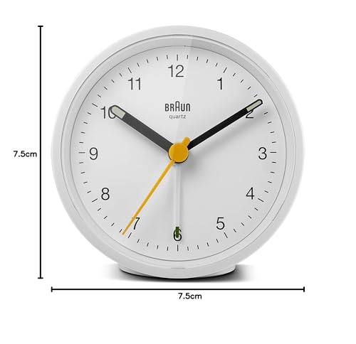 BRAUN Analog Alarm Clock BC12W