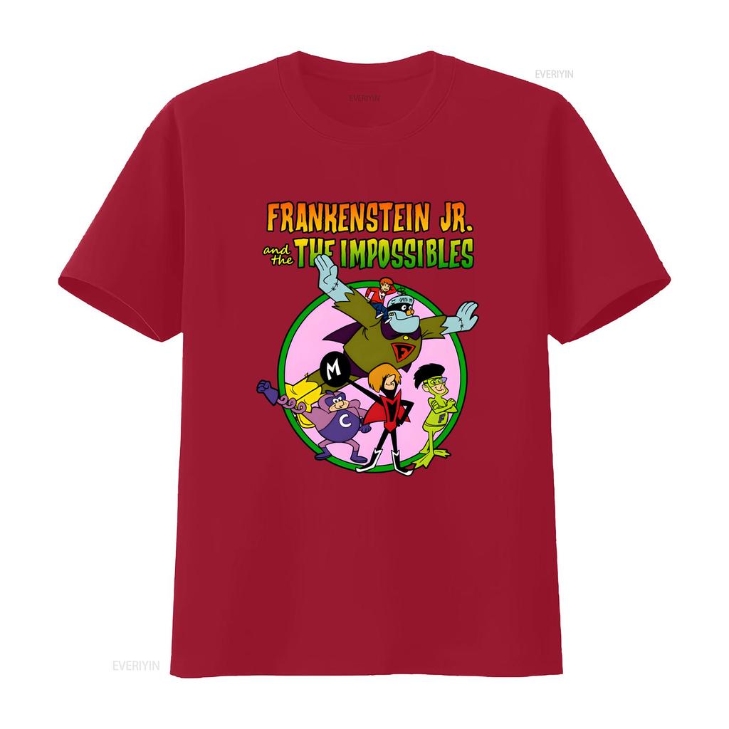 Frankenstein Jr The Impossibles T Shirt Cotton E All Size Vintage Soft Streetwear Versatile Homme Stretched Vintage