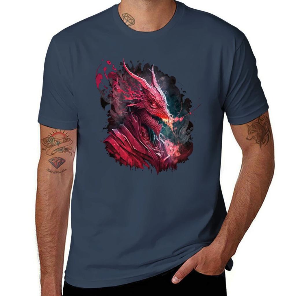 Dragon Wizard Tshirt Plus Size Street Style Tee