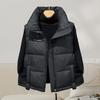 Down cotton vest women's short autumn and winter new stand-up collar fashion vest vest vest vest outer wear