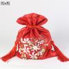 Drawstring Packing Bag with Chinese Brocade Exquisite Jewelry Bag Hand Stain Pouch Embroidered Purse Handmade Small Gift Storage