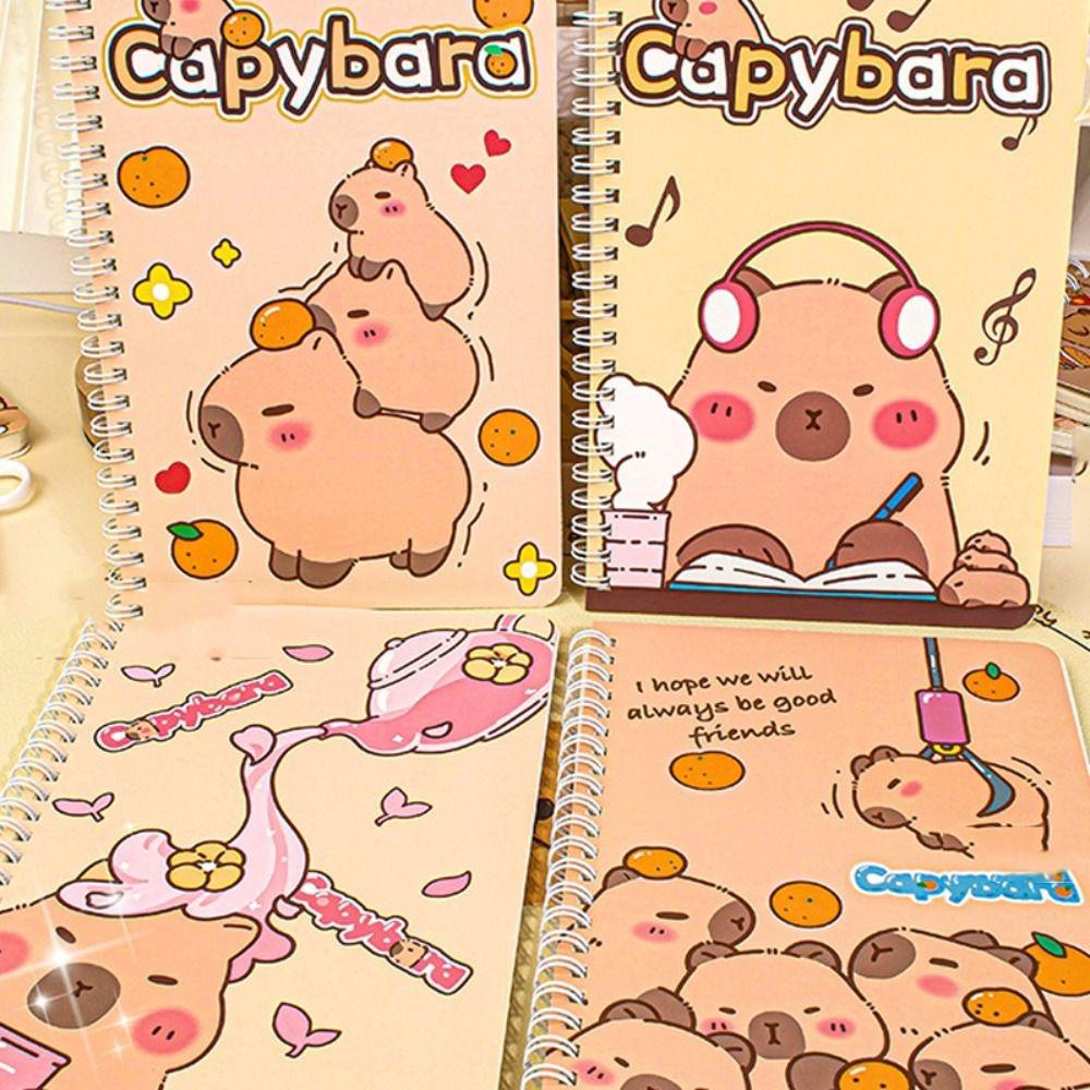 Capybara Notepad Waterproof Daily Notes Cute Kawaii Notebook  Exam Preparation