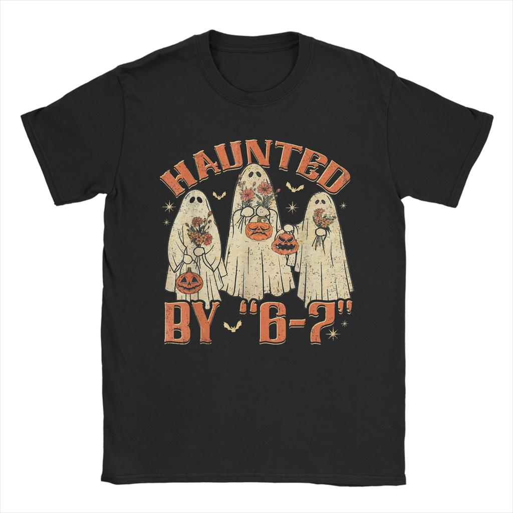 67 Meme Halloween Haunted T Shirt Men's Pure Cotton Novelty T-Shirts Crewneck Tees Short Sleeve Clothes Party