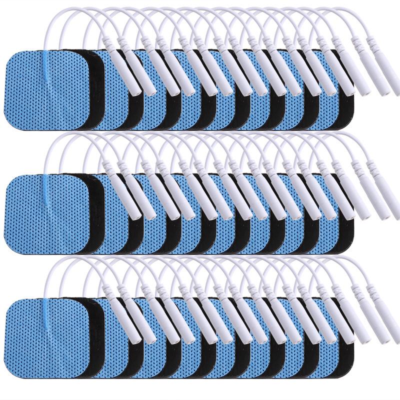 

5x5см Нетканые гелевые физиотерапевтические электродные подушечки для массажной терапии 5*5cm (single piece, order in pairs) чёрный