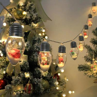 Cross-border Christmas Tree Indoor Fairy Lights - Santa Claus Wish Bottle Decoration
