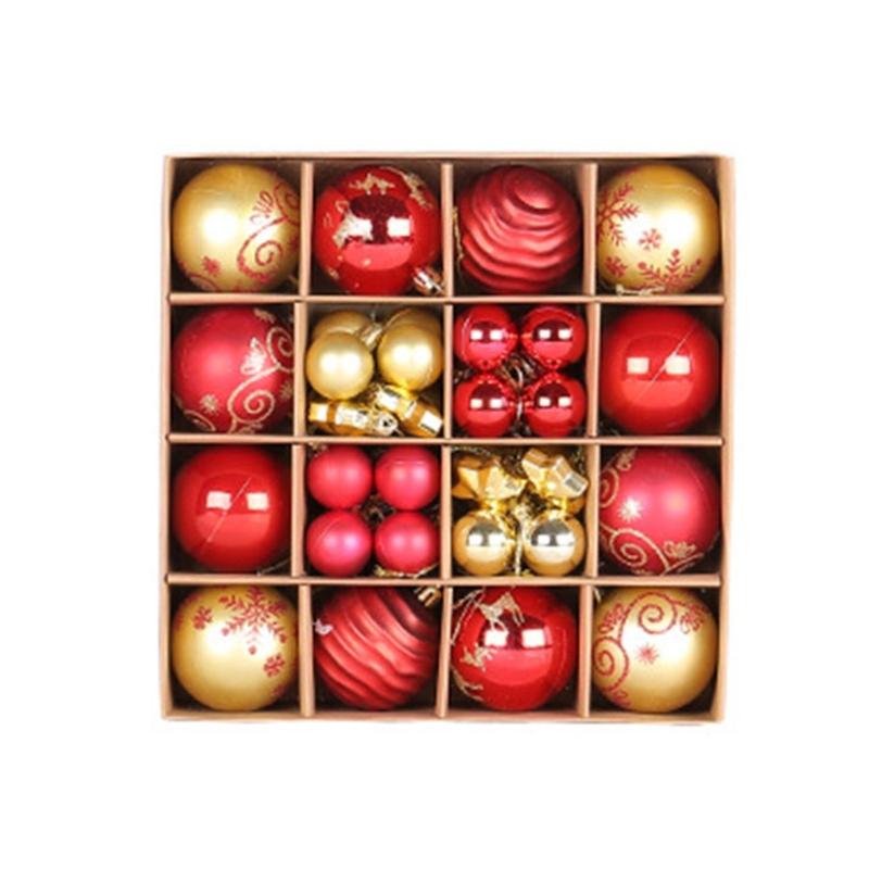 Christmas Ball 44pcs/box Christmas Tree Baubles Box Package Christmas Tree Decoration Christmas Hanging Balls Gifts
