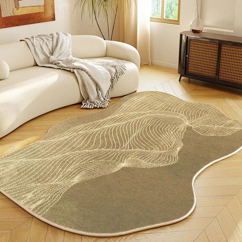 Living Room Carpet Irregular Shape Floor Mats Bedroom Bedside Mat Decoration Home Fluffy Plush Thickened Soft Shaggy Area Rug