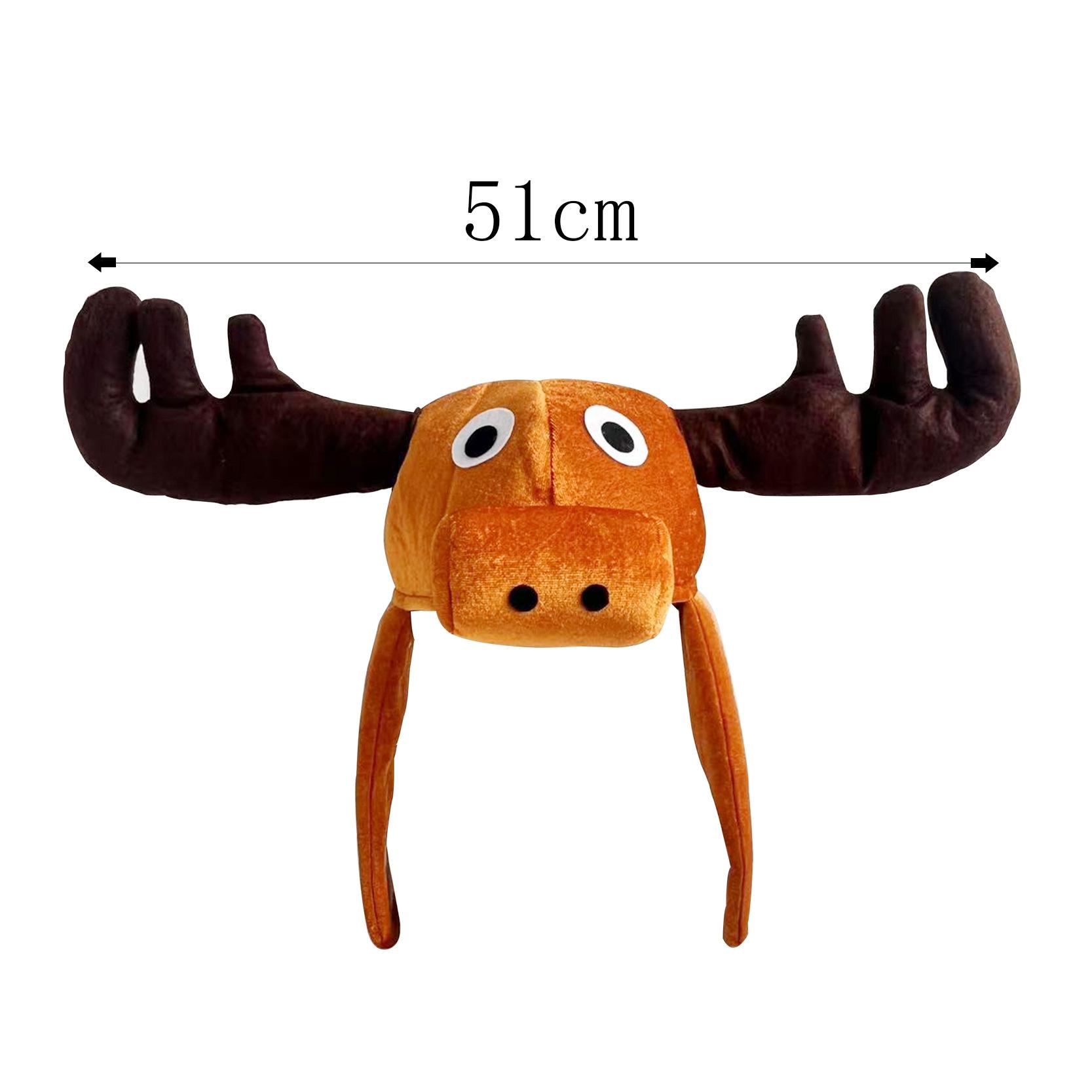 

Non-Toxic Deer Head Hat Terrifying Atmosphere Deer 99 Nights In The Forest Deer Plush Toys Movie Deer Toy Fans For Kids Halloween Gifts 51cm