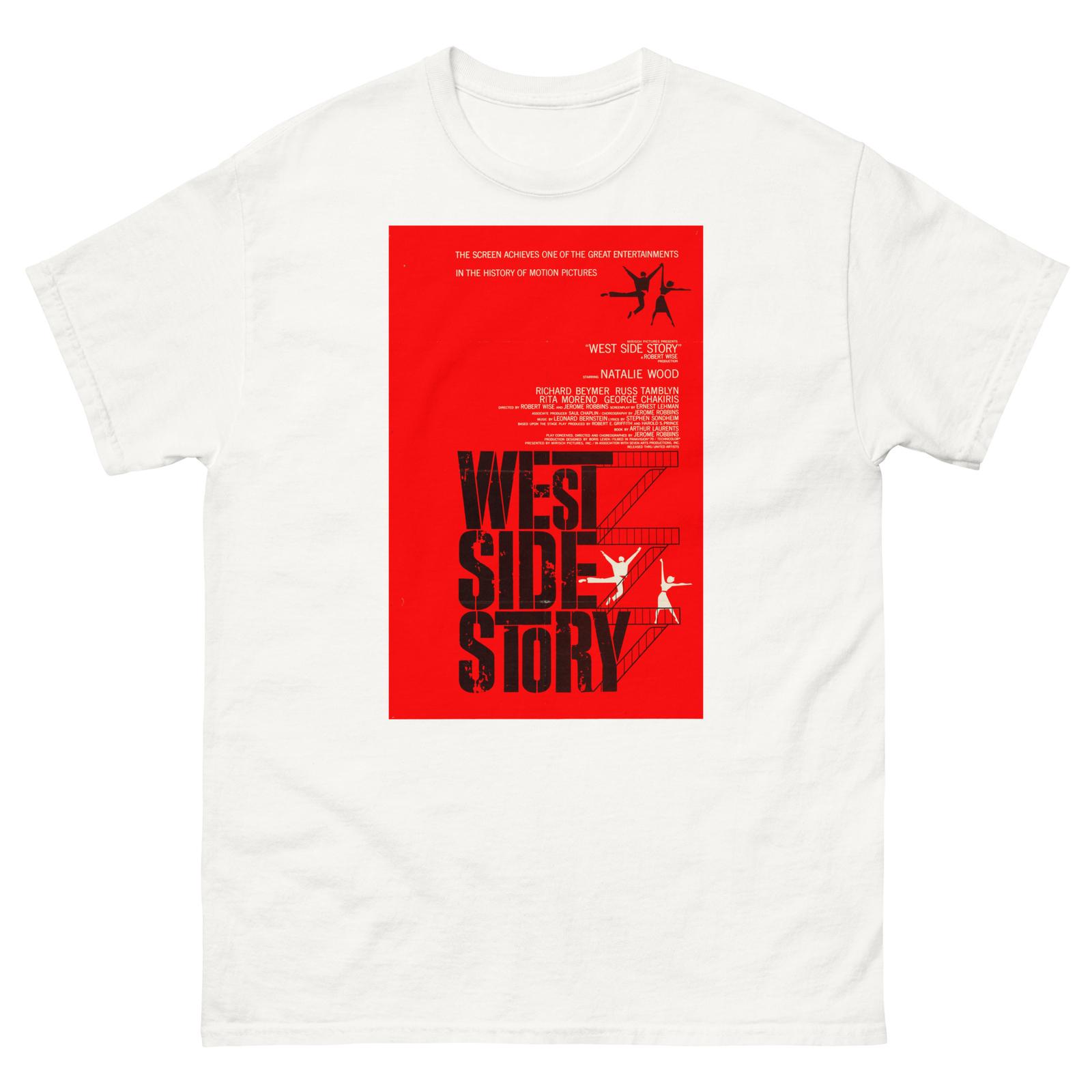 Vintage Movie Poster Unisex T-Shirt Mens Womens Tees Top West Side Story 1961 T-Shirt Mens Womens Tees Top 3XL