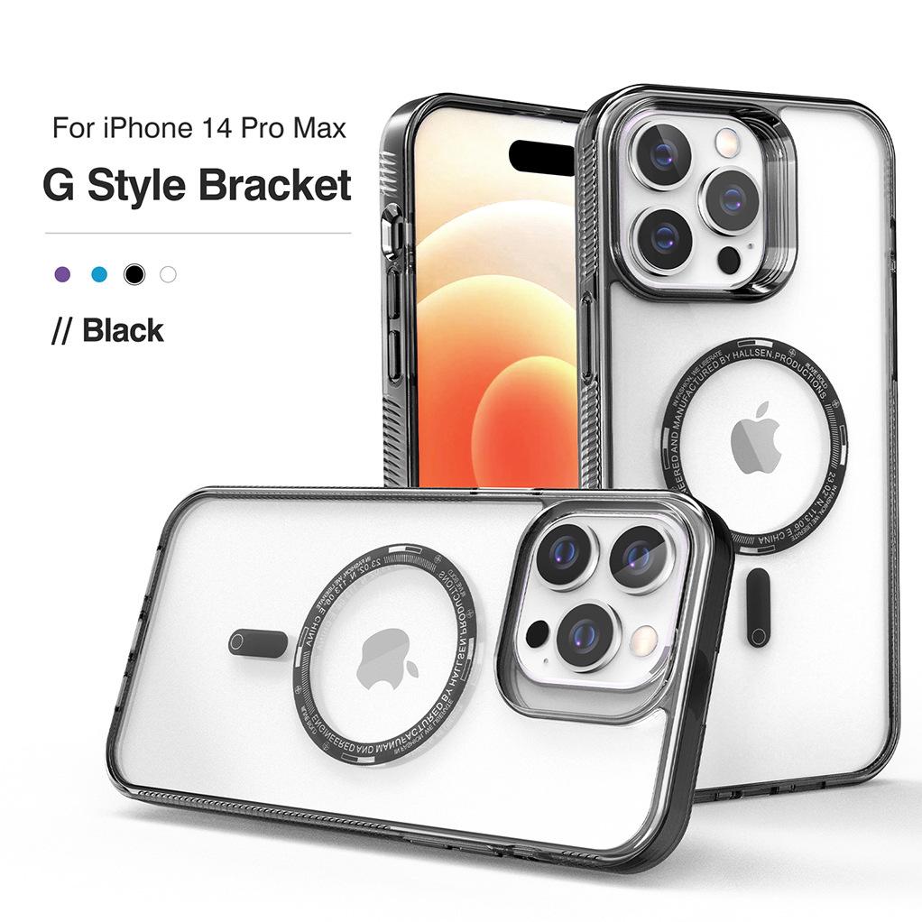 The New Model Is Suitable for Iphone16pro with Built-in Magnetic Mobile Phone Case, Apple 15/14 Transparent Magnetic Mobile Phone Case.