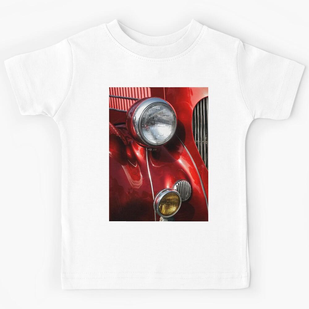 Headlight On Red Roadster Kids T-Shirt 130