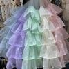Organza Ruffled Beads Lace Fabric Trim Ribbon for DIY Sewing Wedding Dress Skirts Tulle Organza Clothing Accessories 5 Layers