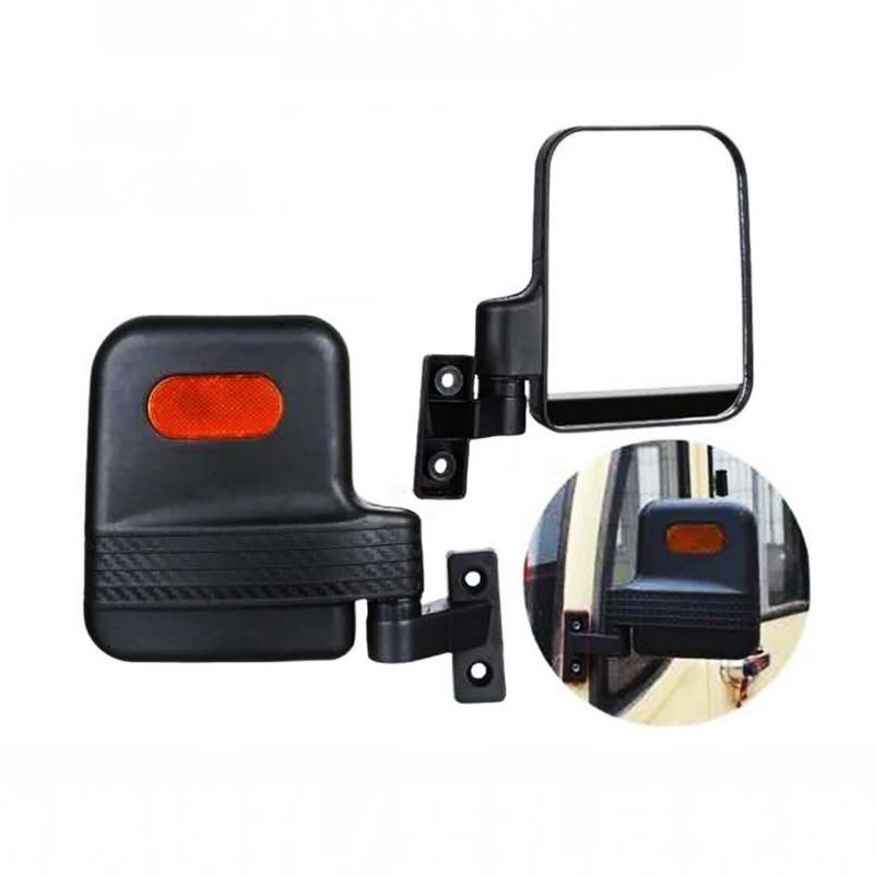 2pcs Universal Left & Right Electric Tricycle Mirror 360° Rotated Closed Ebike Side Mirror High Definition Tricycle Side Mirror