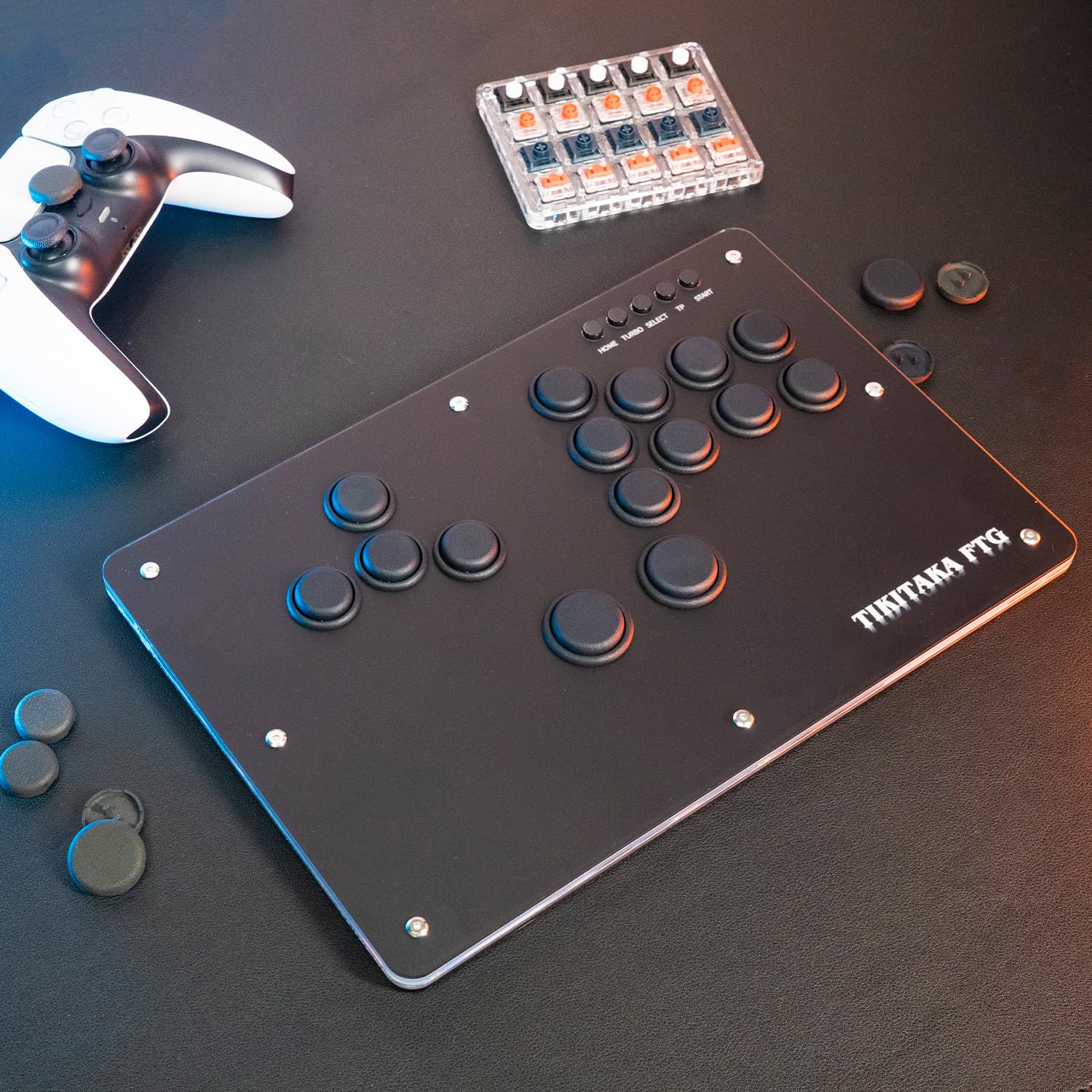 thumbnail image 2 of TIKITAKA S15B-N All-Button Arcade Controller - Split Button Layout With Nylon Buttons For PC, PS4, Steam 2 of 10