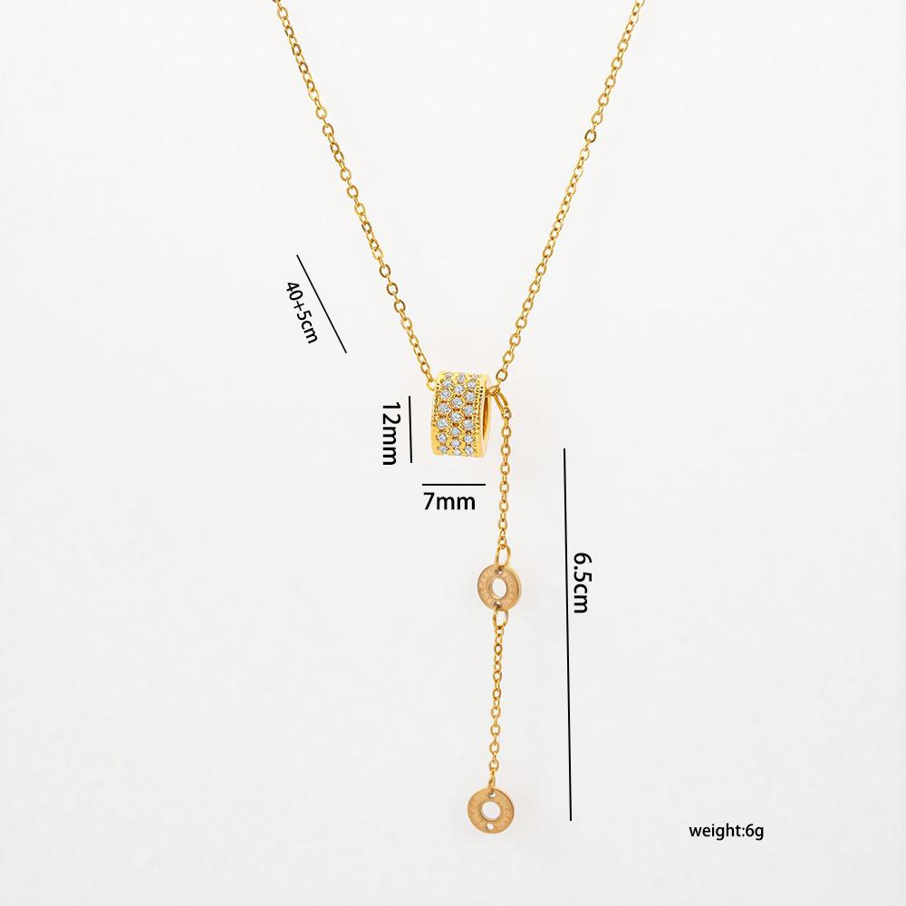 Elegant Titanium Steel Necklace for Women - Light Luxury, Simple, Versatile Design