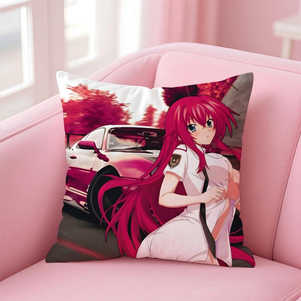 Anime Cartoon HHigh SSchool DxDBeautiful Cushion Cover Pillow Case Soft Skin Friendly Fabric  Concealed Zipper