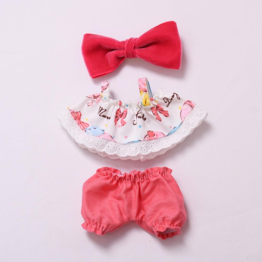 

Butterfly Labubu Doll s Dress Handmade 17cm Plush Dolls Clothes Kids Girls Toys Style 1