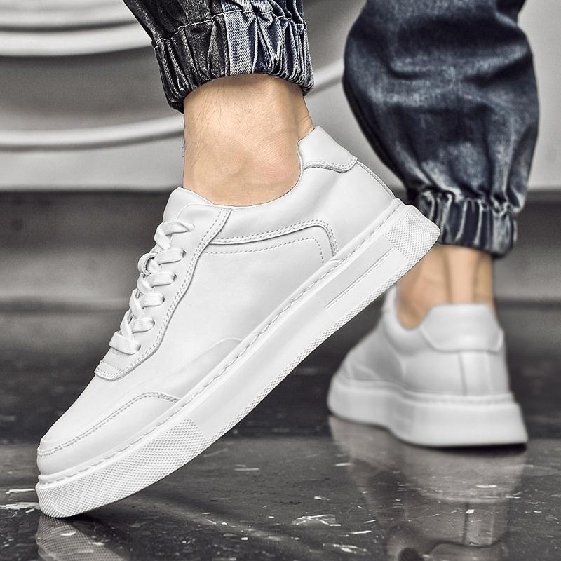 Latest Casual Sneakers Men Versatile Comfortable Vulcanize Shoes Genuine Leather Man Skateboard Footwear Tenis Masculino