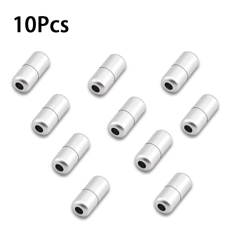 10Pcs NEW Quick-Release Shoelace Buckle Aluminum Metal Buckle Men's and Women's Sneakers Elastic Shoelaces Accessory