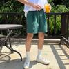 MYQ Retro Prané Pánské Džínové Šortky - Volné Ležérní Letní Středně Dlouhé Korejský Styl Trendy Pětiprvkové Kalhoty