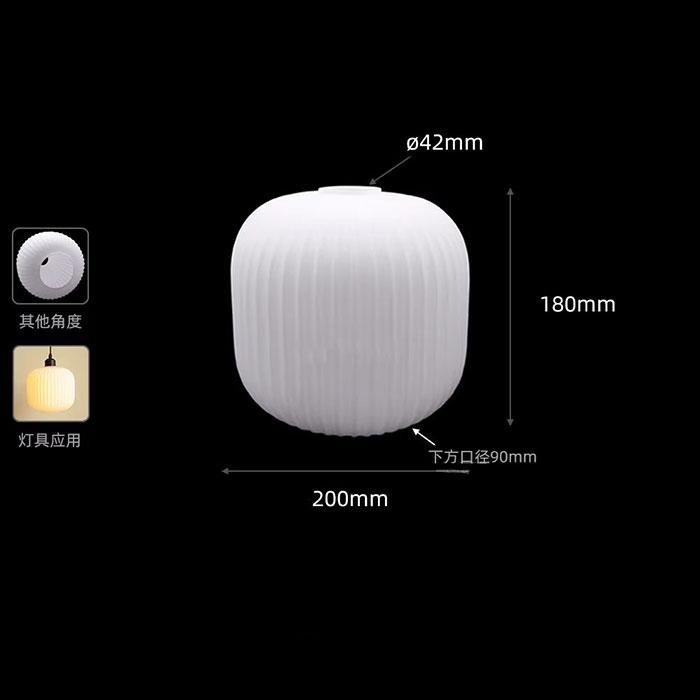 42mm Opening Alabaster Glass Shades Replacement for E26 E27 Screw Holder Pendant Light Wall Sconces,1-5/8" White Glass Cover