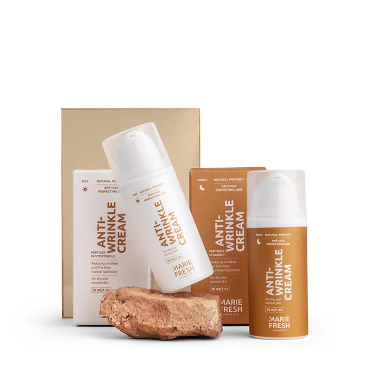

Денний + нічний крем проти зморшок для сухої та нормальної шкіри Marie Fresh